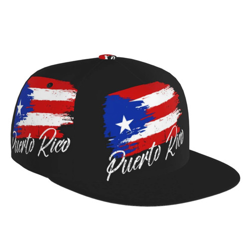Cute Puerto Rico Flag Baseball Cap Snapback Hats for Men Women Adjustable Flat Bill Puerto Rican Baseball Cap