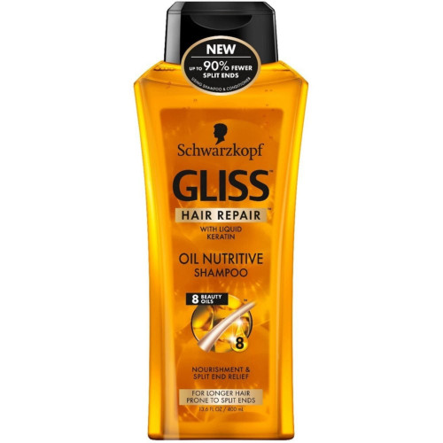 Gliss Shampoo Oil Nutritive 13.6 Ounce (400ml) (2 Pack)