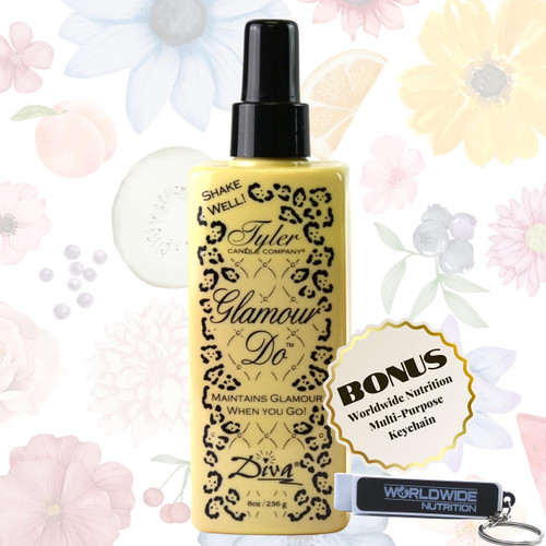 Tyler Diva Glamour Do Air Freshener Spray - Odor Eliminator Toilet Spray for Poop and Bathroom Odors - Odor Eliminator for Strong Odor - 8 oz Bathroom Spray Bottle with Bonus Key Chain Tyler Diva Glamour Do Air Freshener Spray - Odor Eliminator Toilet Spray for Poop and Bathroom Odors - Odor Eliminator for Strong Odor - 8 oz Bathroom Spray Bottle with Bonus Key Chain