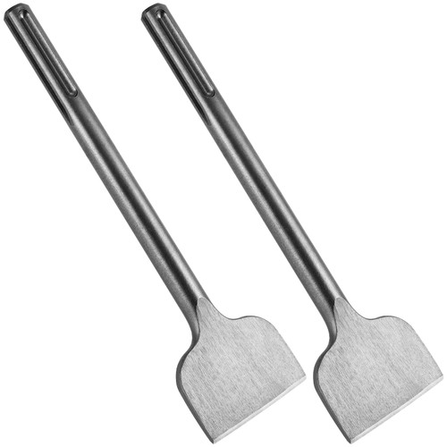2 Piece SDS Max Shank Scaling Chisel, 3 x 11 Inch SDS Plus Shank Scaling Chisel, Thinset Removal Bit Chisel Tool Compatible with SDS Plus Hammer