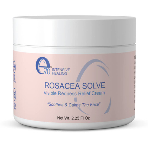 e70 Rosacea Solve - Redness Relief Cream - Face Moisturizer For Rosacea & Acne Prone Skin - Sensitive Skin Care With Organic Ingredients, Almond Oil, Licorice & Chamomile Extracts - No Parabens e70 Rosacea Solve - Redness Relief Cream - Face Moisturizer For Rosacea & Acne Prone Skin - Sensitive Skin Care With Organic Ingredients, Almond Oil, Licorice & Chamomile Extracts - No Parabens