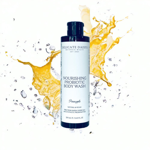 Delicate Daisys Botanical Beauty Nourishing Probiotic Body Wash 8.45 fl oz | Natural, Organic, Vegan & Cruelty-Free Delicate Daisys Botanical Beauty Nourishing Probiotic Body Wash 8.45 fl oz | Natural, Organic, Vegan & Cruelty-Free