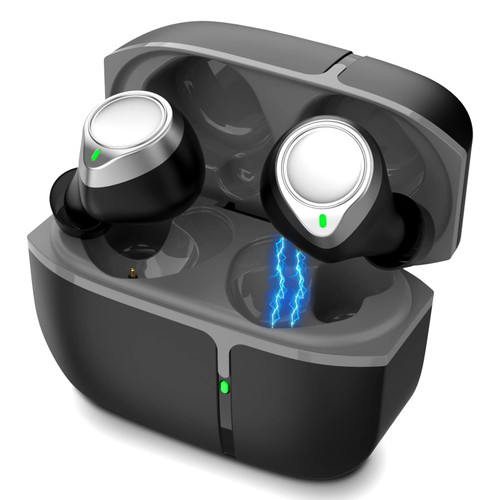 USBERG True Wireless Earbuds Bluetooth 5.3 Headphones, Touch Control with Charging Case, IPX5 Waterproof HiFi Stereo Earphones in-Ear, Built-in Mic Headset Premium Deep Bass (Black) USBERG True Wireless Earbuds Bluetooth 5.3 Headphones, Touch Control with Charging Case, IPX5 Waterproof HiFi Stereo Earphones in-Ear, Built-in Mic Headset Premium Deep Bass (Black)