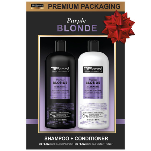 TRESemme Shampoo and Conditioner Set - Purple Shampoo for Blonde Hair, Blonde Shampoo and Conditioner, Blonde & Silver Hair Care, 28 Fl Oz (2 Piece Set) TRESemme Shampoo and Conditioner Set - Purple Shampoo for Blonde Hair, Blonde Shampoo and Conditioner, Blonde & Silver Hair Care, 28 Fl Oz (2 Piece Set)