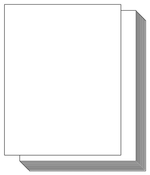 White Cardstock Thick Paper 100 Sheets, Ohuhu 8.5" x 11" Heavyweight 80lb Card Stock for Crafts and DIY Cards Making