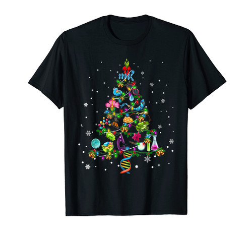 Cute Biology Christmas Tree gift decor Xmas tree T-Shirt