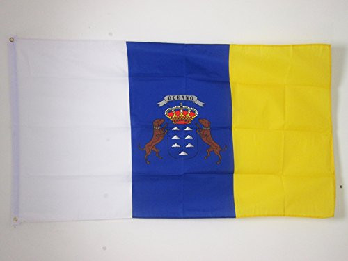 AZ FLAG Canary Islands Flag 2' x 3' - Spanish Region of Canarias Flags 60 x 90 cm - Banner 2x3 ft