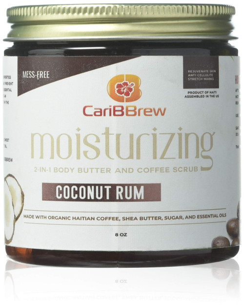 Coconut Coffee Scrub - Moisturizing Haitian coffee scrub with Shea Butter 8 oz (coconut rum). Sugar Scrub Body Polish, Exfoliating, Foot Scrub, Body Exfoliator, Natural Sugar Scrubs for Women & Men Coconut Coffee Scrub - Moisturizing Haitian coffee scrub with Shea Butter 8 oz (coconut rum). Sugar Scrub Body Polish, Exfoliating, Foot Scrub, Body Exfoliator, Natural Sugar Scrubs for Women & Men
