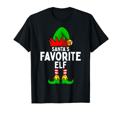Santa's Favorite Elf Matching Family Christmas T-Shirt Santa's Favorite Elf Matching Family Christmas T-Shirt