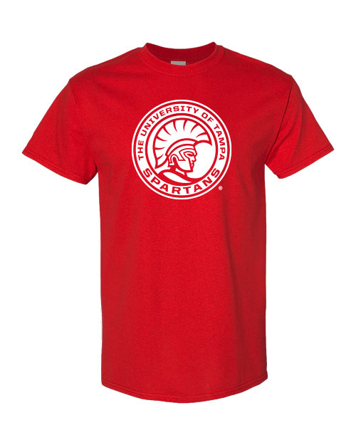 CreateMyTee | University of Tampa UT Circle T-Shirt (Red, Large)