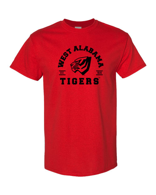 CreateMyTee | Vintage University of West Alabama T-Shirt (Red, Large)