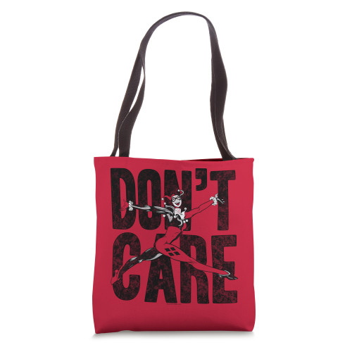 Harley Quinn Don't Care Tote Bag Harley Quinn Don't Care Tote Bag