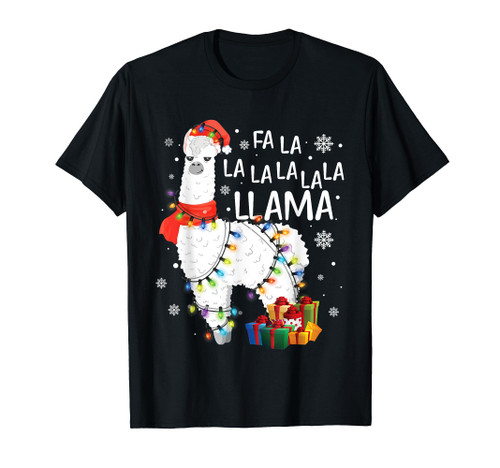 Fa La La Llama Funny Christmas Shirt Christmas Lllama Lover T-Shirt Fa La La Llama Funny Christmas Shirt Christmas Lllama Lover T-Shirt