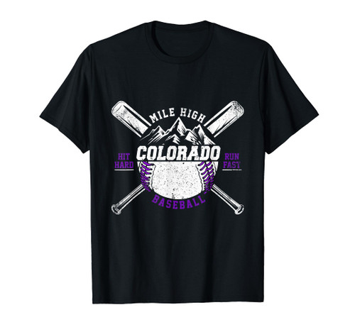 Vintage Colorado Rocky Mountains Retro Baseball Fan T-Shirt Vintage Colorado Rocky Mountains Retro Baseball Fan T-Shirt