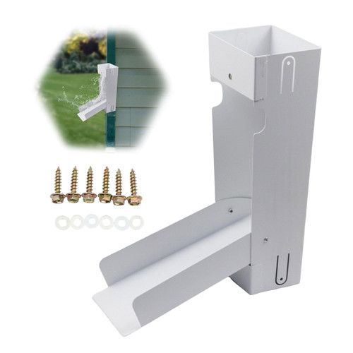 Rainwater Collection System, Rain Barrel Diverter Kit, Stainless Steel Downspout Diverter, Raindrop Rainwater Colander Kit Rain Water Catching System Fits 3"*4" Standard Downspout