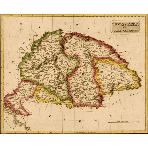ArtDirect Hungary 1817 13x11 UnFramed Art Print Poster Ready for Framing by Vintage Maps