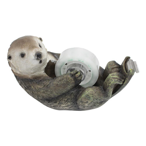 Cute Tape Dispenser Animal Desk Tape Holder Fun Otter Small Tape Dispenser, for Office Schools Home Kids Wrapping Gifts Novelty Clear Tape Dispenser (Otter)
