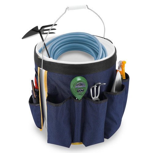 ZELARMAN Garden Tool Bucket Organizer, Garden Bucket Caddy, Bucket Tool Organizer for Garden Tools (Fits 5 Gallon Bucket)