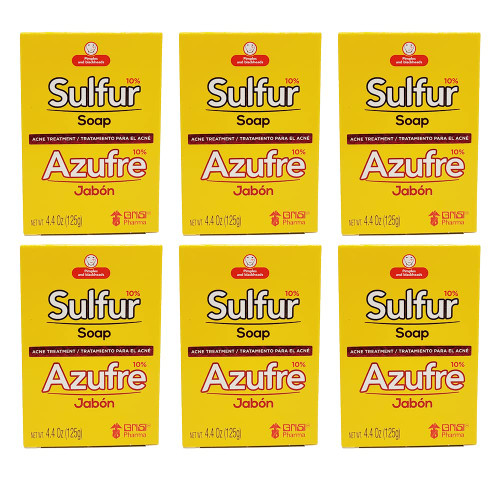 Grisi Sulfur Acne Treatment Soap with Lanolin; 6-Pack of 4.40 Oz Grisi Sulfur Acne Treatment Soap with Lanolin; 6-Pack of 4.40 Oz
