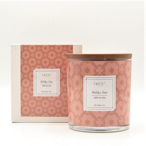 SCENT CANDLES | Highly Scented Candles - Aromatherapy Candles for Home | Addilyn Rose Candle | 12oz Glass Jar | 100% Natural Soy Wax Candles | Burn Time 60-70 Hours SCENT CANDLES | Highly Scented Candles - Aromatherapy Candles for Home | Addilyn Rose Candle | 12oz Glass Jar | 100% Natural Soy Wax Candles | Burn Time 60-70 Hours