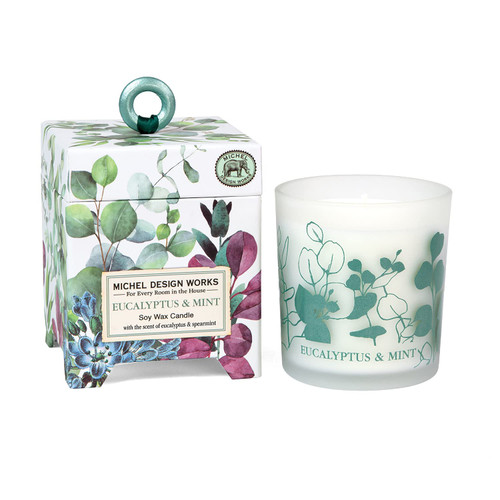 Michel Design Works 6.5 oz. Soy Wax Candle, Eucalyptus & Mint