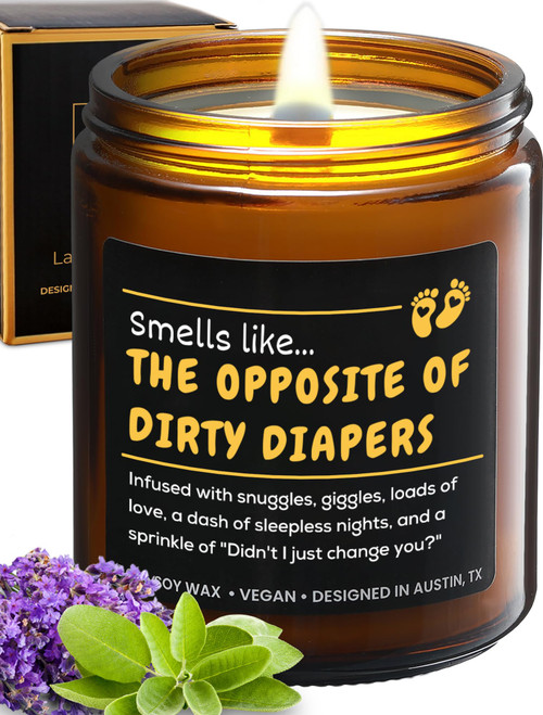Funny New Mom Gifts, Funny Pregnancy Gift for First Time Mom, Expecting Mom Gift, Baby Shower Gifts for Mom to Be, Gift-Ready Candle