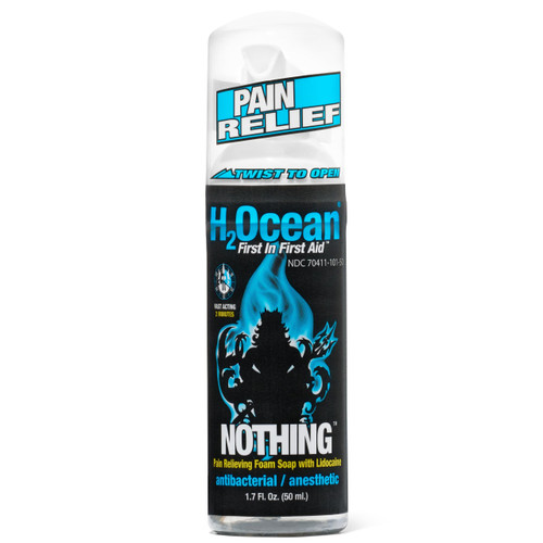 H2Ocean NOTHING Fast-Acting Numbing Soap - Anaesthetic & Antibacterial Tattoo Foam Soap with Lidocaine for Tattoo Care - Moisturizing for Tattoo Aftercare - Soothes Redness & Irritation - 1.7oz