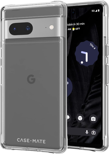 Case-Mate Google Pixel 7A Case [12 FT Drop Protection] [Wireless Charging] Shockproof Slim Fit Case - Tough Clear
