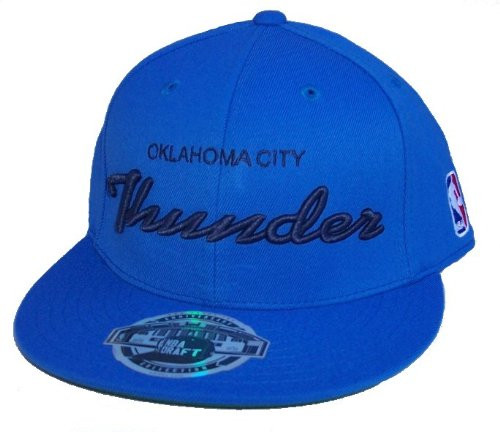Oklahoma City Thunder Adidas Small/Medium Flex Fit NBA Hat Cap OKC Blue, Black