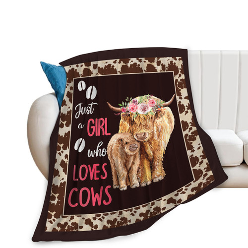 Highland Cow Blanket for Girls Woman Just A Girl Who Loves Cows Throw Blanket for Man Boys Fleece Soft Cozy Warm Fuzzy Cow Blanket Gifts for Kids Adults Couch Sofa Bed 50"X40" Highland Cow Blanket for Girls Woman Just A Girl Who Loves Cows Throw Blanket for Man Boys Fleece Soft Cozy Warm Fuzzy Cow Blanket Gifts for Kids Adults Couch Sofa Bed 50"X40"