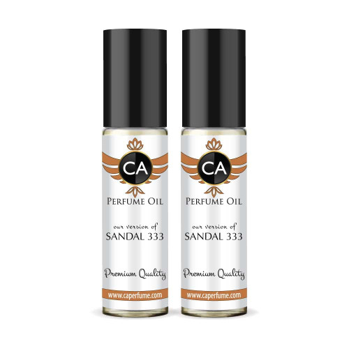 CA Perfume Impression of Sandal 333 For Men Replica Fragrance Body Oil Dupes Alcohol-Free Essential Aromatherapy Sample Travel Size Concentrated Long Lasting Attar Roll-On 0.3 Fl Oz-X2 CA Perfume Impression of Sandal 333 For Men Replica Fragrance Body Oil Dupes Alcohol-Free Essential Aromatherapy Sample Travel Size Concentrated Long Lasting Attar Roll-On 0.3 Fl Oz-X2