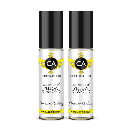 CA Perfume Impression of Yellow Diamond For Women Replica Fragrance Body Oil Dupes Alcohol-Free Essential Aromatherapy Sample Travel Size Concentrated Long Lasting Attar Roll-On 0.3 Fl Oz-X2 CA Perfume Impression of Yellow Diamond For Women Replica Fragrance Body Oil Dupes Alcohol-Free Essential Aromatherapy Sample Travel Size Concentrated Long Lasting Attar Roll-On 0.3 Fl Oz-X2