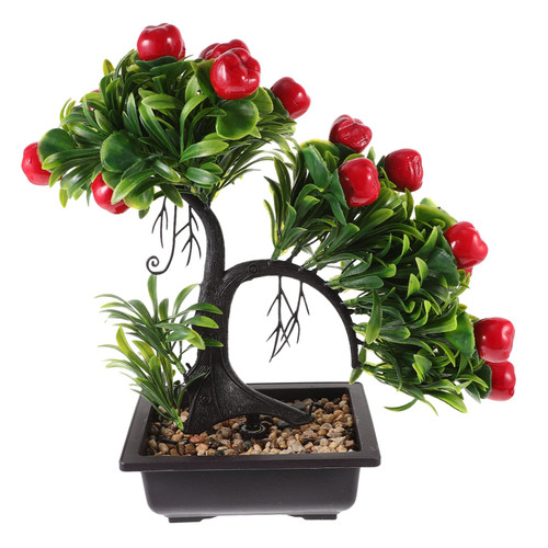 GANAZONO Fake Plants houseplants Artificial Plants Indoor Home Decor Faux Plants Indoor House Plants Green Decor Fake Flowers Fake Potted Bonsai Fake Bonsai Small Bonsai Plastic Household