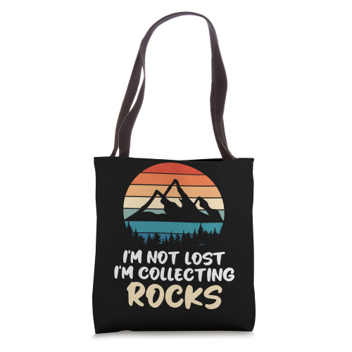 Collecting Rocks Geology Geologist Rock Collector Graphic Tote Bag