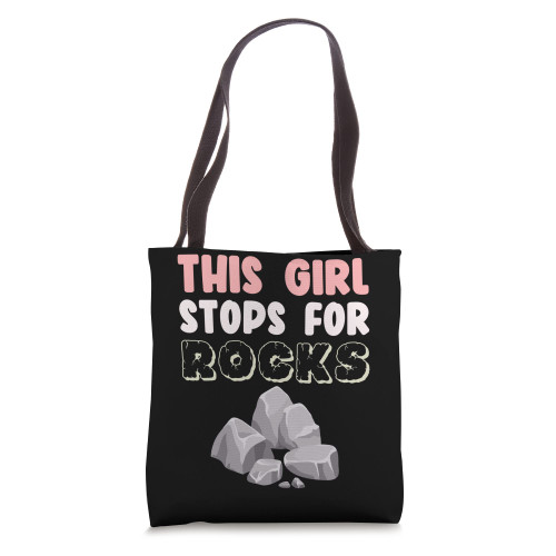 Stops For Rocks Geology Geologist Rock Collector Graphic Tote Bag