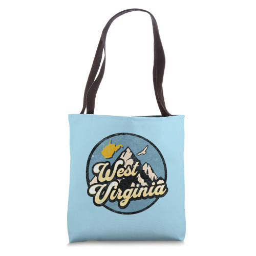 West Virginia Map Tote Bag West Virginia Map Tote Bag