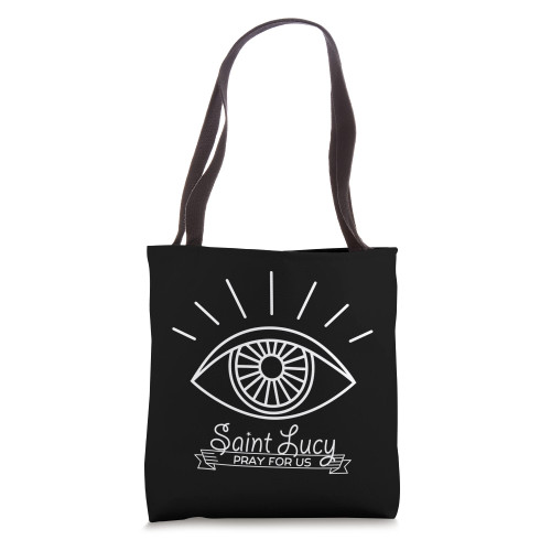 St Lucy St Lucia Patron of Eyes and Blind Catholic Saints Tote Bag