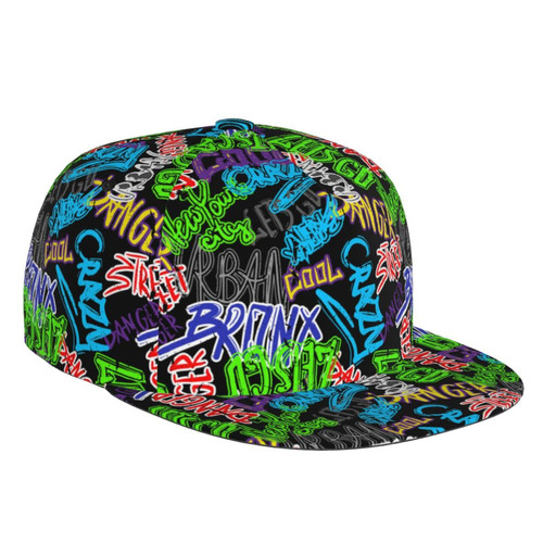 ROSIHODE Funny Graffiti Adjustable Snapback Hat for Men Women Unisex Hip Hop Baseball Cap Flat Bill Brim Dad Hats ROSIHODE Funny Graffiti Adjustable Snapback Hat for Men Women Unisex Hip Hop Baseball Cap Flat Bill Brim Dad Hats