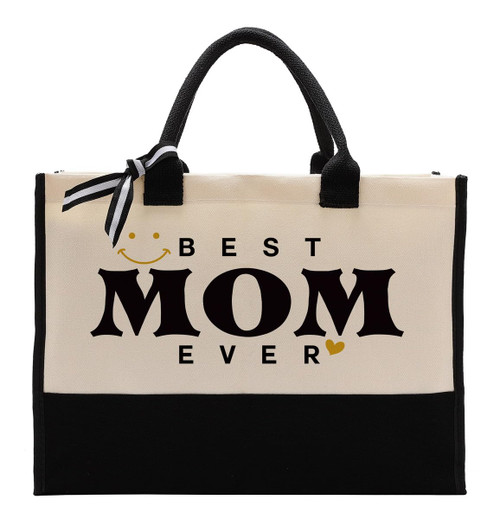 Canvas Bag for Mom, Best Mom Ever, Cotton Canvas Tote Bag, Mother's Day Gift for Mom, Mother Birthday Gift, Womens Weekend Bag, Reusable Grocery Bags for Picnic Shopping Holiday Camping Canvas Bag for Mom, Best Mom Ever, Cotton Canvas Tote Bag, Mother's Day Gift for Mom, Mother Birthday Gift, Womens Weekend Bag, Reusable Grocery Bags for Picnic Shopping Holiday Camping