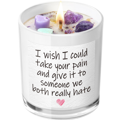 Get Well Soon Gifts for Women - Get Well Candle, Funny Recovery Gifts After Surgery Feel Better Thinking of You Candle Gifts for Friend, Lavender Scented Candle