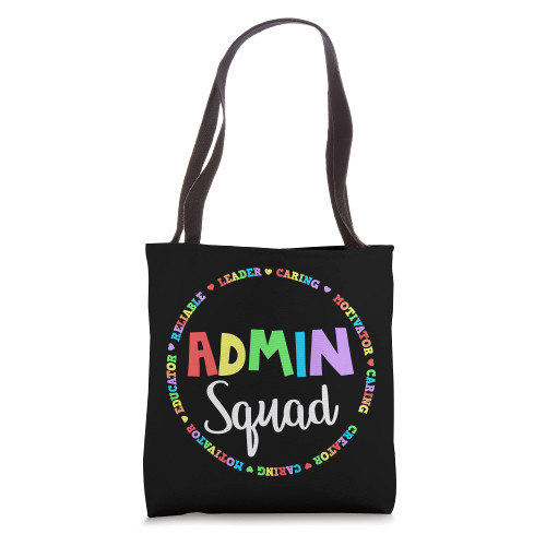 Admin Squad School Assistant Principal Crew Administrator Tote Bag