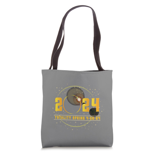 Total Solar Eclipse 2024 America Totality Spring 4.08.24 Tote Bag