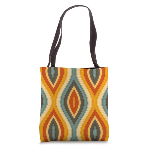 Vintage Design Retro Colors 60s 70s Classic Chic Design Tote Bag