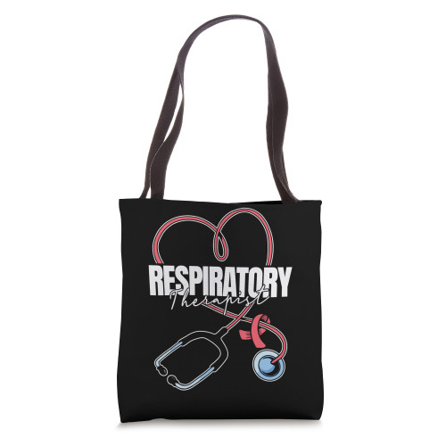 Respiratory Therapy Breast Cancer Respiratory Therapist Tote Bag