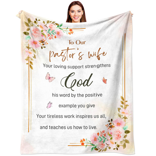Pastors Wife Gifts, Gifts for Pastors Wife, Christmas Pastor Wife Appreciation Gifts, Christian Religious Birthday Pastor's Wife Present for Women, Xmas Gift for Pastors Wives Throw Blanket 60"X50" Pastors Wife Gifts, Gifts for Pastors Wife, Christmas Pastor Wife Appreciation Gifts, Christian Religious Birthday Pastor's Wife Present for Women, Xmas Gift for Pastors Wives Throw Blanket 60"X50"