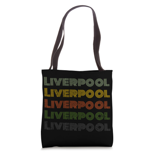 United Kingdom 70's City Retro Vintage Liverpool Tote Bag