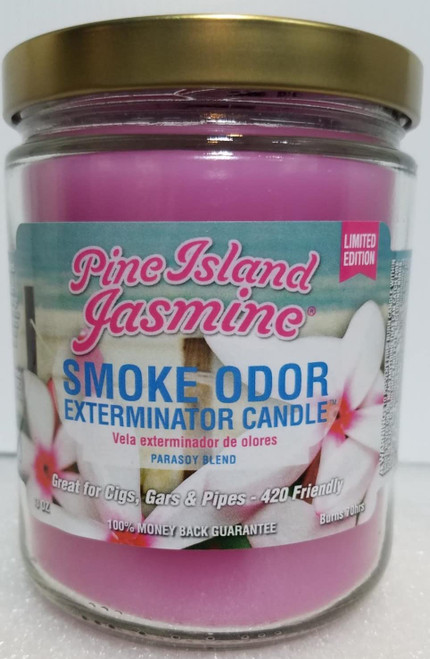 Smoke Odor Exterminator 13oz Jar Candle, Pine Island Jasmine.