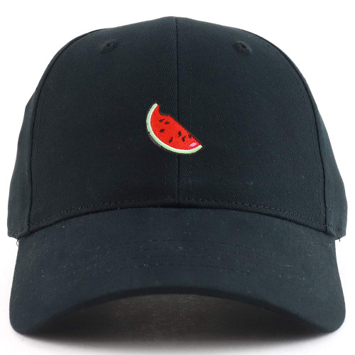 Armycrew Watermelon Patch Youth Size Cotton Twill Cotton Structured Baseball Cap - Black
