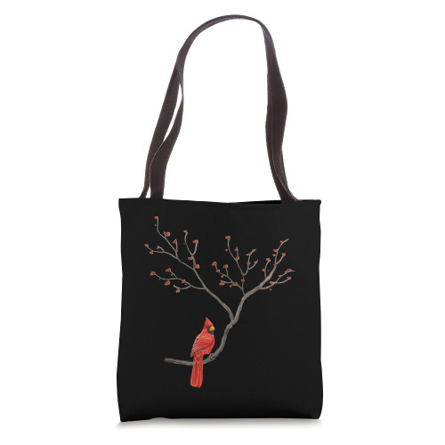 Red Cardinal Bird Lovers Birdwatching Birding Vintage Tote Bag