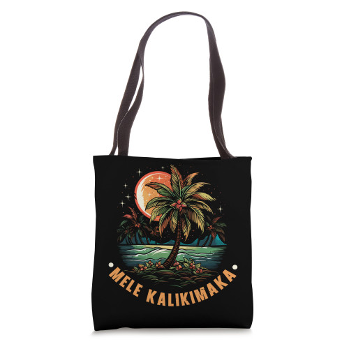 Mele Kalikimaka Santa Claus Tropical Xmas Hawaii Christmas Tote Bag Mele Kalikimaka Santa Claus Tropical Xmas Hawaii Christmas Tote Bag